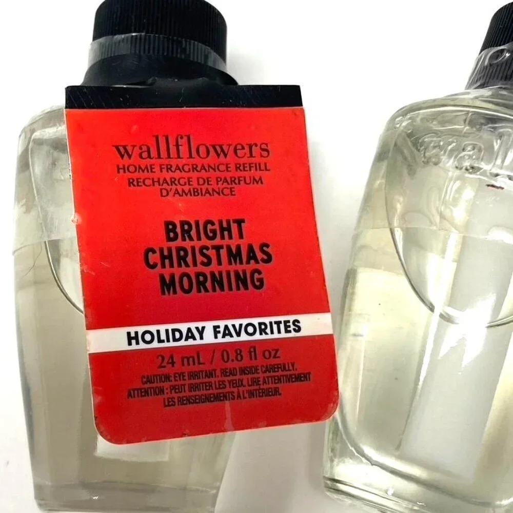 Bath & Body Works Wallflower Refill Bulbs Bright Christmas Morning Holiday Scent